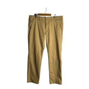 Eddie Bauer Men's Tan Slim Straight Chino Pants
